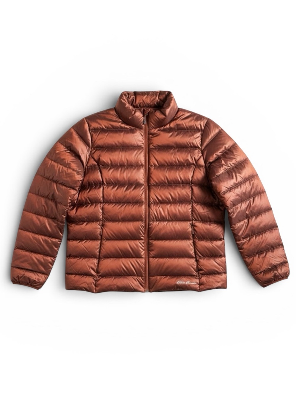 Eddie Bauer EB650 Down Packable Puffer Jacket Winter Coat Bronze Metallic 2XL
